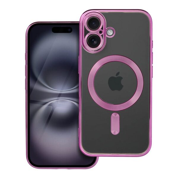 ebc55fc7ab2c0fe92a4c0001ee916e4f ELECTRO MAG COVER case compatible with MagSafe for IPHONE 16 rose