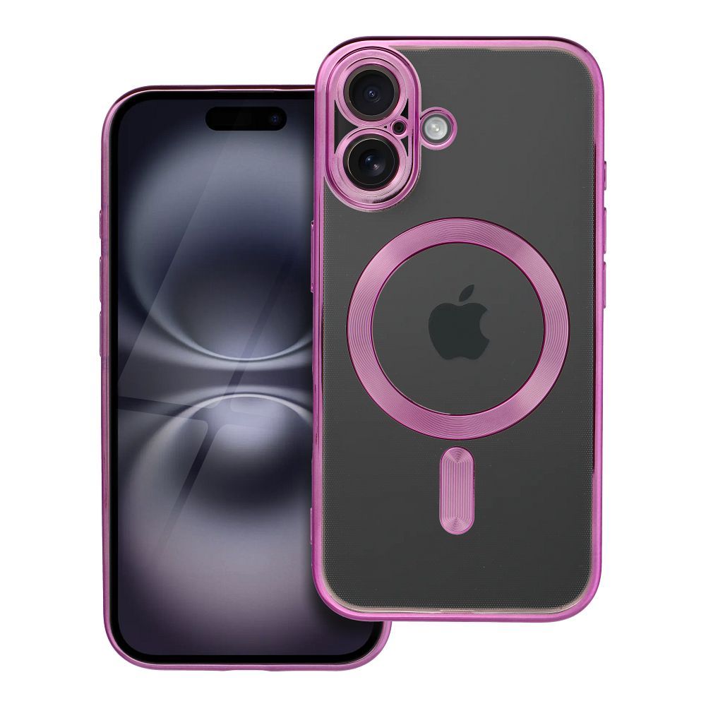 ebc55fc7ab2c0fe92a4c0001ee916e4f ELECTRO MAG COVER case compatible with MagSafe for IPHONE 16 rose