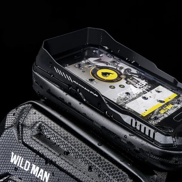 ed9a0dc18c6ef9af8cecb3c48e7c7a57 WILDMAN traveling bag for bike handlebars with zipper 0,6L (4 "- 7") XT3 black