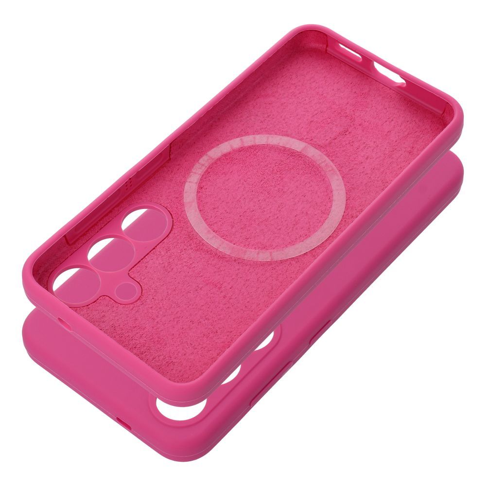 ef041d0f30231c47eac01facf29481d1 Case SILICONE 2mm for SAMSUNG S25 Edge compatible with MagSafe pink