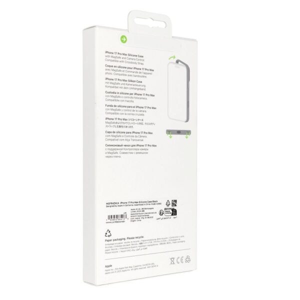 iPhone 17 Pro Max Silicone Case with MagSafe – Black