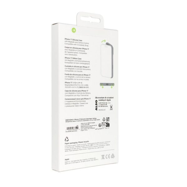 iPhone 17 Silicone Case with MagSafe - Neon Yellow