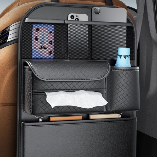 f4bda9f73bee655f923864421b3d3922 Car organizer for front seats with compartments D03 black