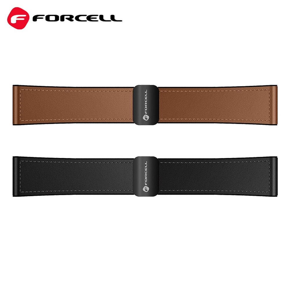 f5a4298aa96e5c7ad0048f6ec7f251b0 FORCELL F-DESIGN FS20 magnetic eco leather strap for SAMSUNG Watch 20 mm black