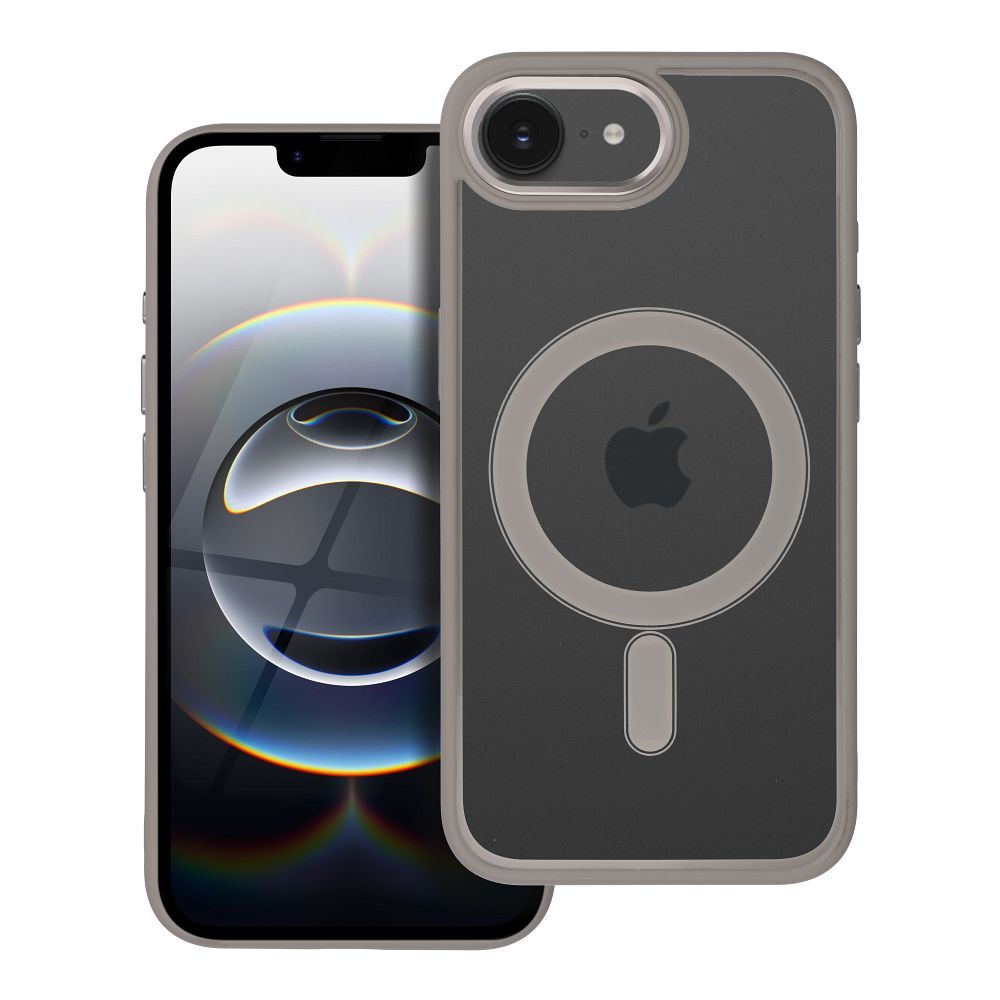 f85f7c70f2958c423d58f6d12a44a3f4 COLOR EDGE MAG COVER case compatible with MagSafe for IPHONE 16e (SE 4 2025) titatnium grey