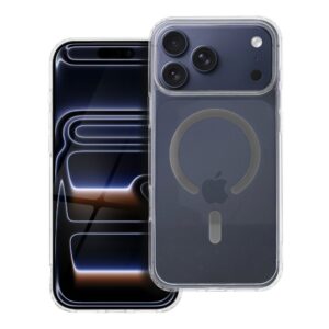 Drop Glue Colorful Ring Mag Cover compatible with MagSafe for IPHONE 17 Pro Max grey