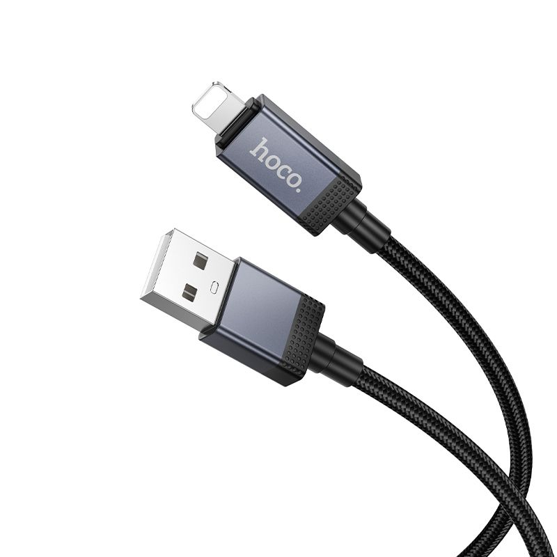 f9cb8f211c911a6221d541a26077c133 Cable USB A to Lightning Hoco 2,4A with display 1 m X118 black
