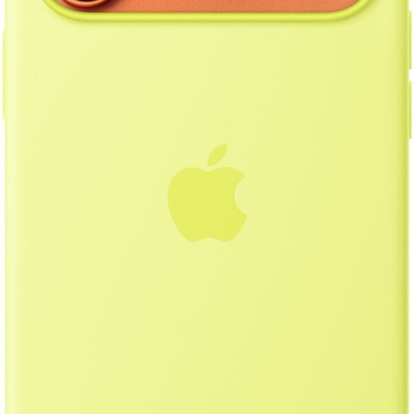 iPhone 17 Pro Max Silicone Case with MagSafe – Neon Yellow