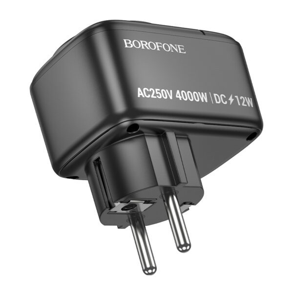 foto_add-306727 Borofone Wall charger BAC14 Wide - 2xUSB + Type C + outlet - 12W black