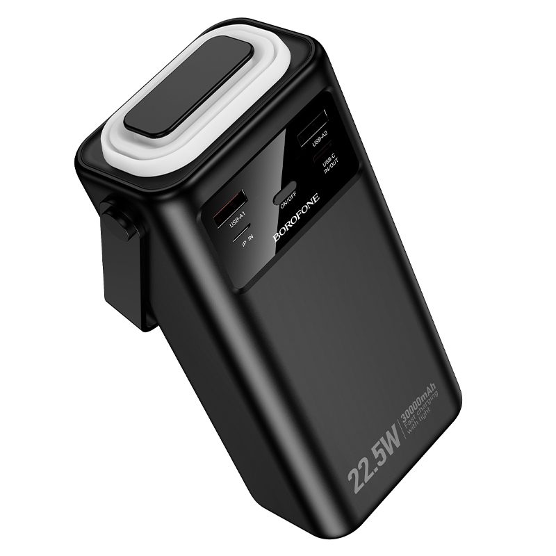 foto_add-321026 Borofone Power Bank 30000mAh BJ65 High - 2xUSB + Type C - QC 3.0 22,5W + PD 20W with USB, Type C, Lightning and micro USB black