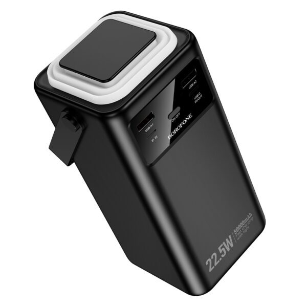 foto_add-321034 Borofone Power Bank 50000mAh BJ65A High - 2xUSB + Type C - QC 3.0 22,5W + PD 20W with USB, Type C, Lightning and micro USB black