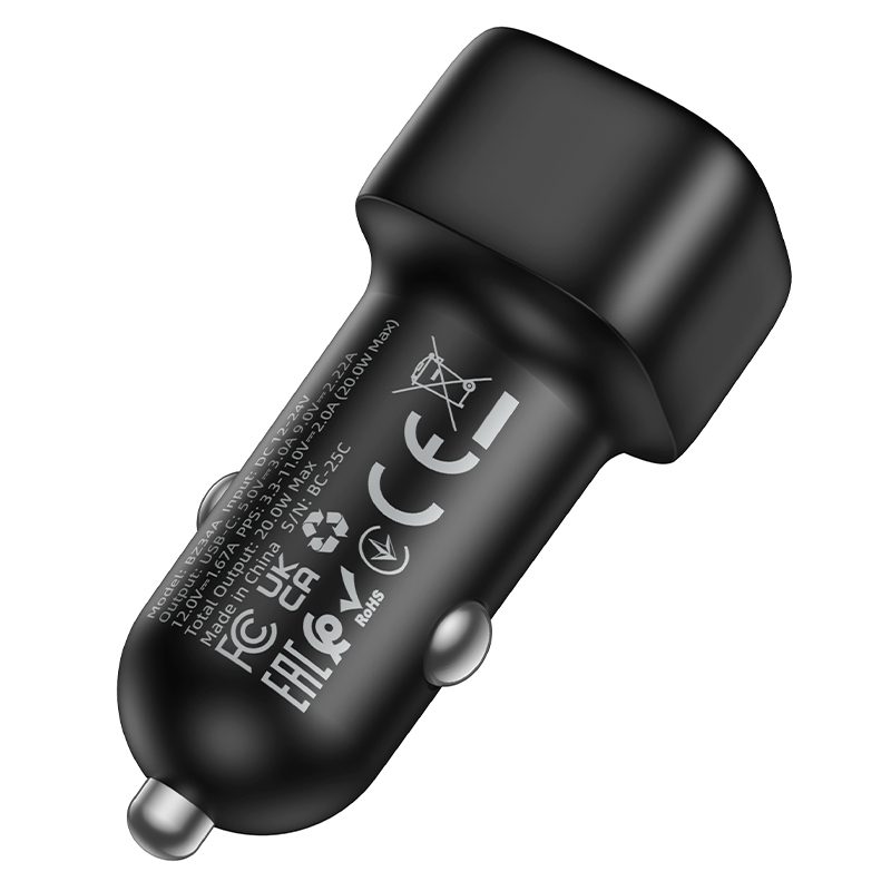 foto_add-321203 Borofone Car charger BZ34A Cloud - Type C - PD 20W black