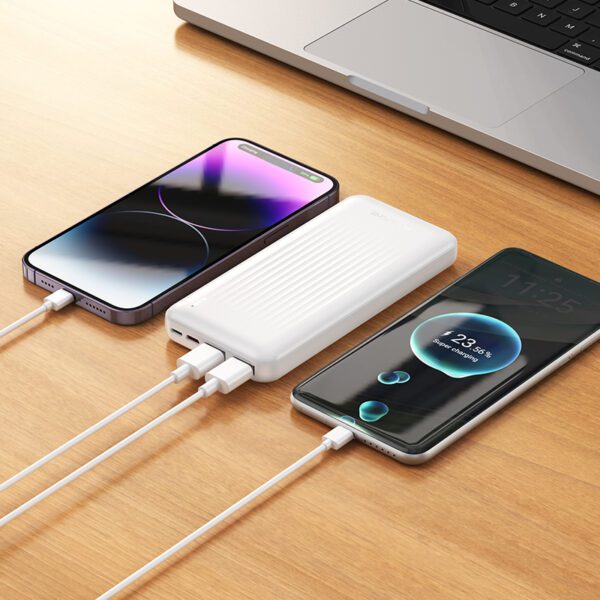 foto_add-321254 Borofone Power Bank 10000mAh BJ80 Clever - 2xUSB + Type C - QC 3.0 22,5W PD 20W white