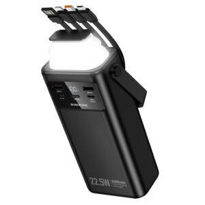 product-102168 Borofone Power Bank 30000mAh BJ65 High - 2xUSB + Type C - QC 3.0 22,5W + PD 20W with USB, Type C, Lightning and micro USB black