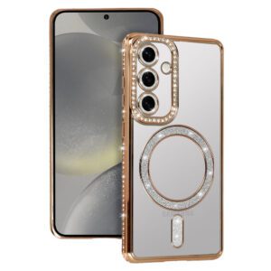 product-103642 Bling Magsafe Case for Samsung Galaxy S25 FE gold