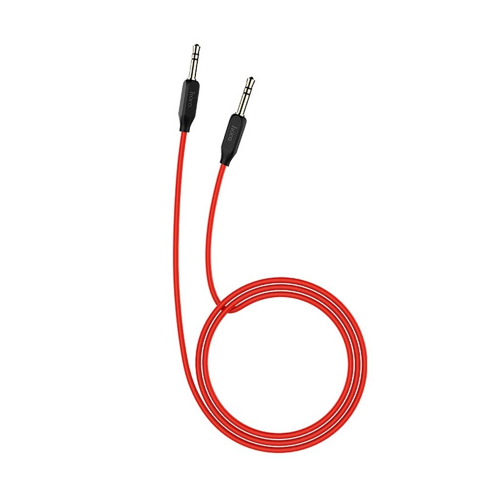 02aa7d079a7e362e3cf01ea5eac545f9 Cable AUX Jack 3,5 mm to Jack 3,5 mm Hoco 1 m UPA11 black