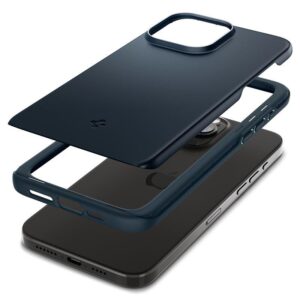 Spigen Thin Fit iPhone 15 Pro Case - Navy Blueeng