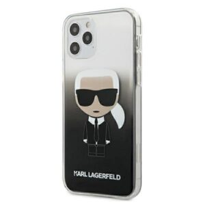 Karl Lagerfeld KLHCP12MTRDFKBK iPhone 12/12 Pro 6.1" black hardcase Gradient Ikonik Karleng