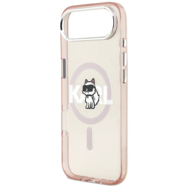 199782_6 Karl Lagerfeld IML Choupette Sketch Logo MagSafe Case for iPhone 17 Air - Pinkeng