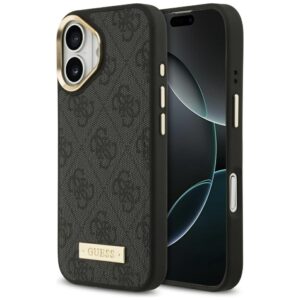 Guess 4G Logo Plate MagSafe case for iPhone 17 - blackeng