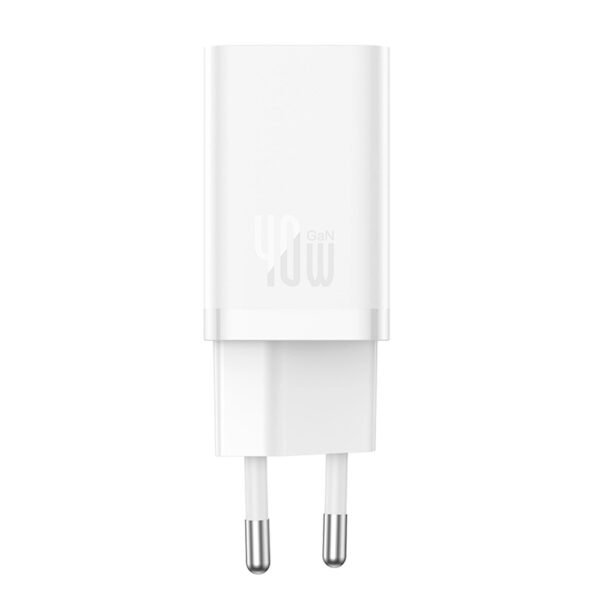 201588_2 Baseus GaN5 Pro 40W 2xUSB-C Wall Charger - Whiteeng