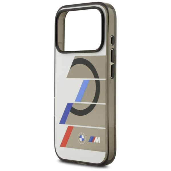 201873_6 BMW M IML Metal Buttons Tricolor Lines MagSafe Case for iPhone 17 Pro Max - Grayeng