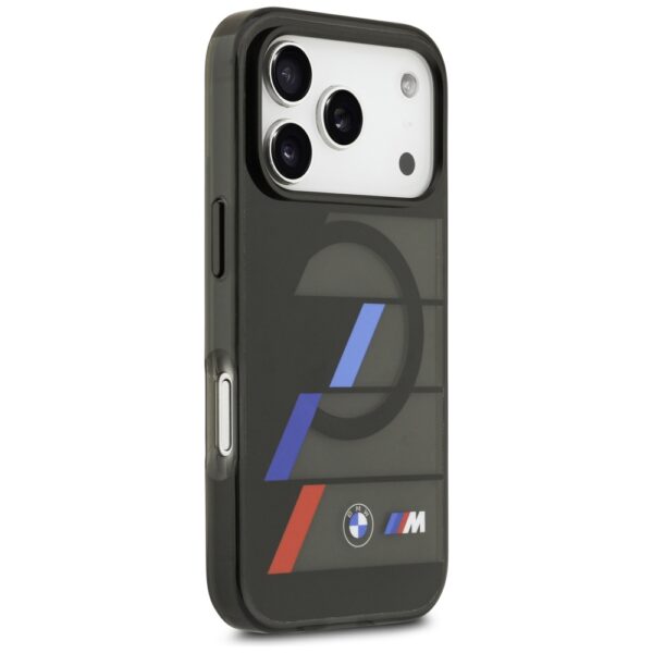 201874_4 BMW M IML Metal Buttons Tricolor Lines MagSafe Case for iPhone 17 Pro Max - Blackeng