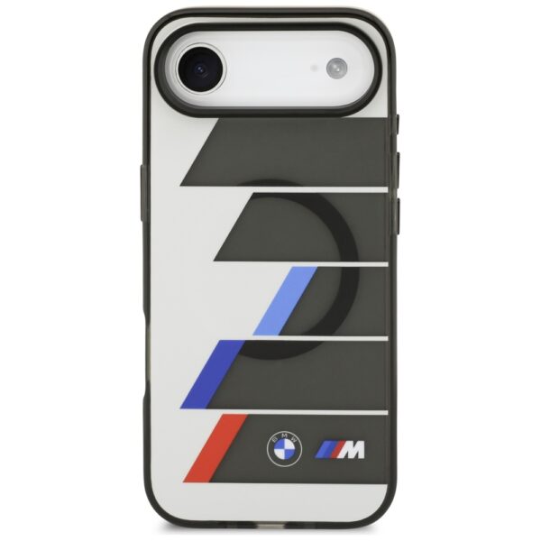 201875_3 BMW M IML Metal Buttons Tricolor Lines MagSafe Case for iPhone Air - Grayeng