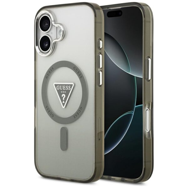Guess IML Gradient Triangle Logo MagSafe case for iPhone 17 - oliveeng