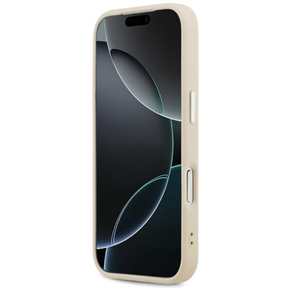 Guess Peony Hot Stamp Script MagSafe Case for iPhone 17 Pro - Beigeeng