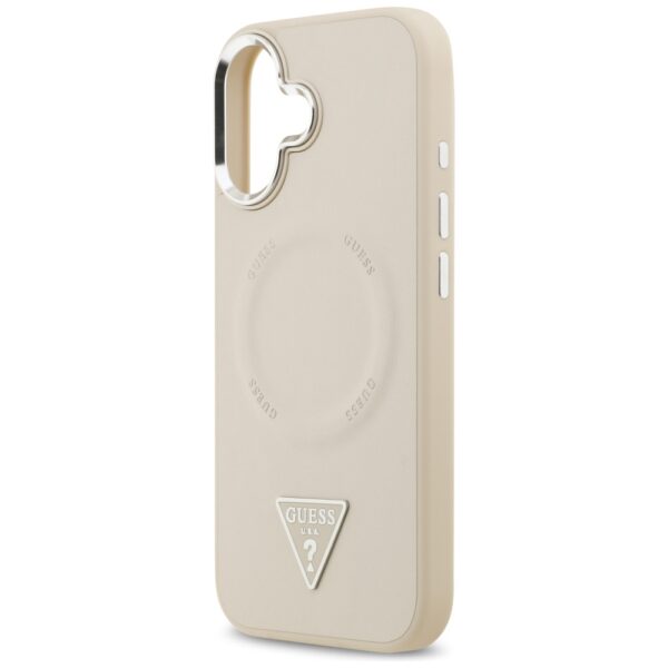 Guess Triangle Logo MagSafe Case for iPhone 17 - Beigeeng