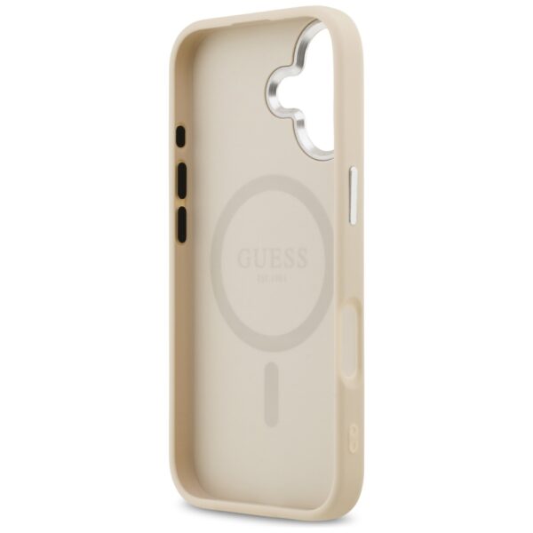 Guess Triangle Logo MagSafe Case for iPhone 17 - Beigeeng