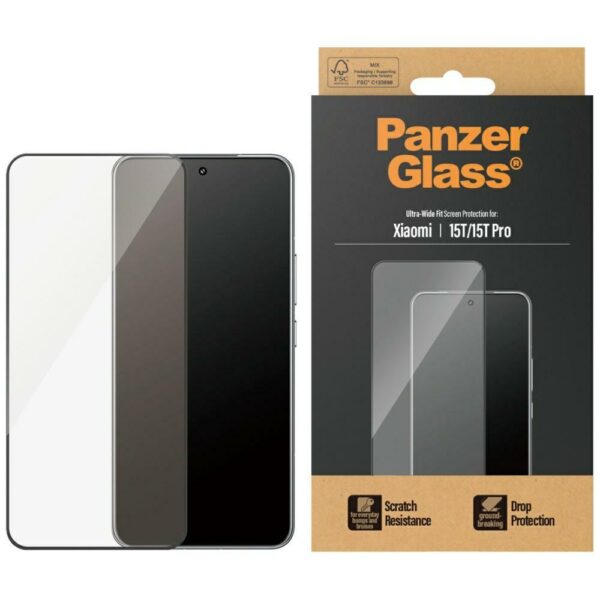 PanzerGlass Ultra-Wide Fit Tempered Glass for Xiaomi 15T / 15T Proeng