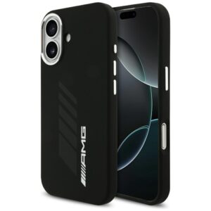 AMG Silicone Oversize Rhombs MagSafe Case for iPhone 17 - Blackeng