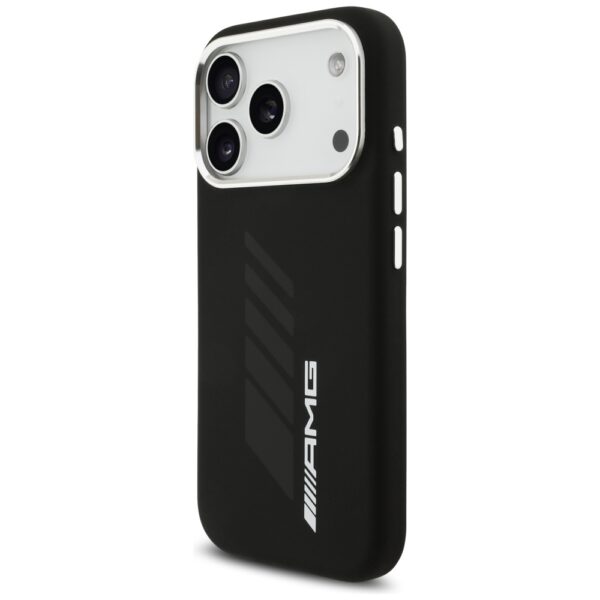 AMG Silicone Oversize Rhombs MagSafe Case for iPhone 17 Pro - Blackeng