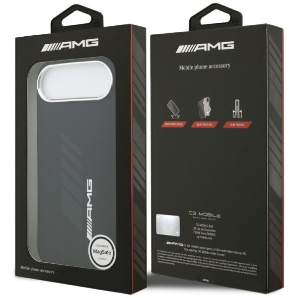 AMG Silicone Oversize Rhombs MagSafe Case for iPhone Air - Blackeng