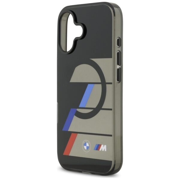 BMW M IML Metal Buttons Tricolor Lines MagSafe Case for iPhone 17 - Blackeng