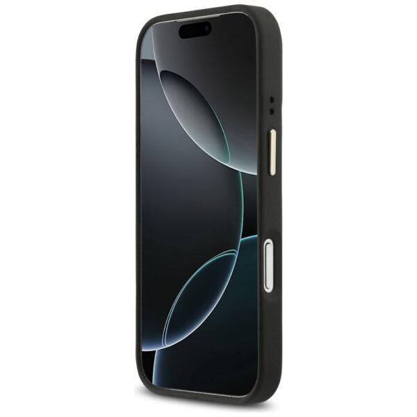 203913_5 Guess 4G PU Triangle Logo & Stand Camera Magsafe Case for iPhone 17 Pro - Blackeng