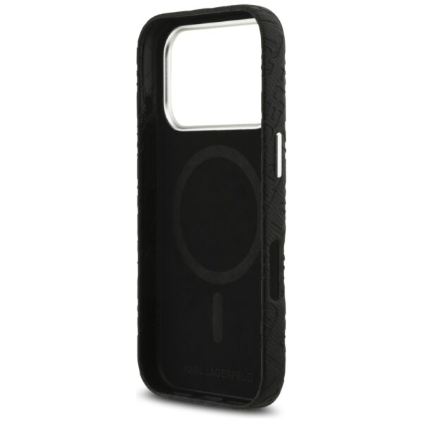 Karl Lagerfeld FW Stamped Karl MagSafe Case for iPhone 17 Pro - Blackeng