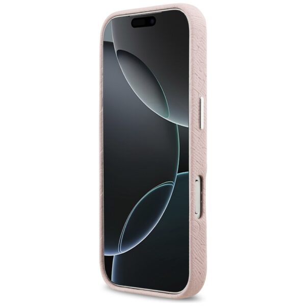 Karl Lagerfeld FW Stamped Karl MagSafe Case for iPhone 17 Pro - Pinkeng