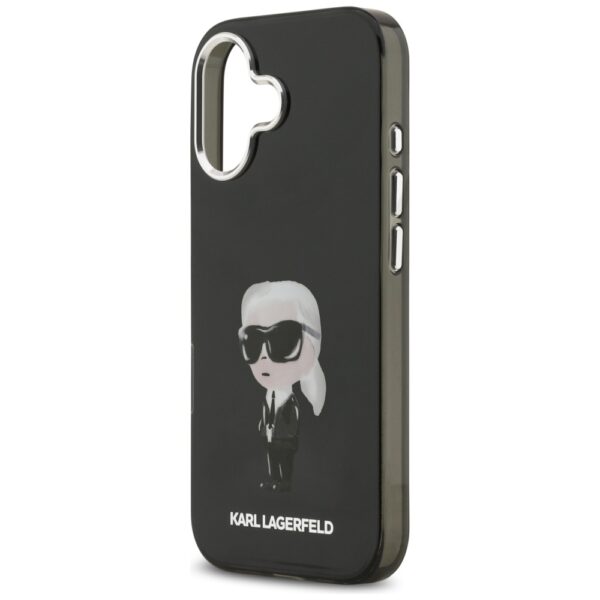 Karl Lagerfeld IML Aquarelle Karl & Logo MagSafe Case for iPhone 17 - Blackeng