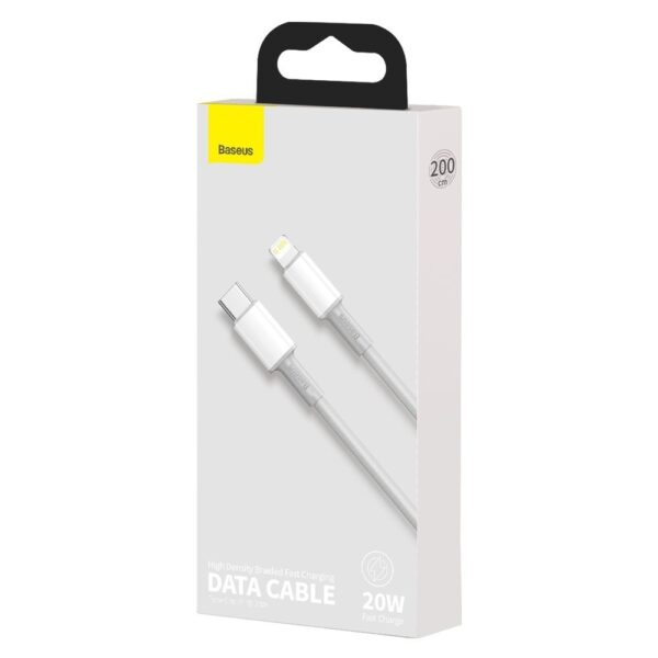 Baseus CATLGD-A02 Lightning - USB-C PD cable 20W 480Mb/s 2m - whiteeng
