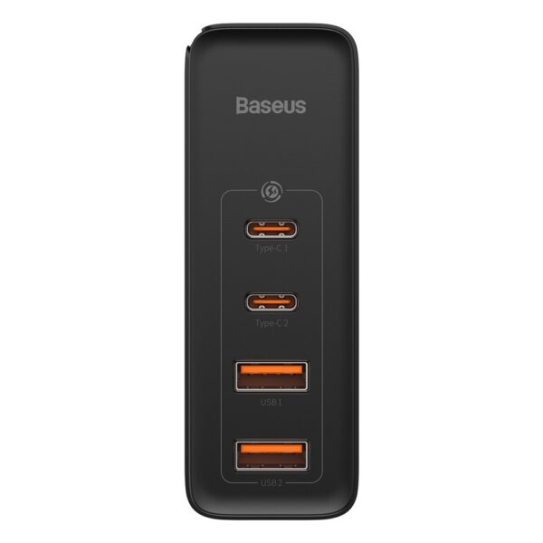 Baseus wall charger GaN2 Pro PD 100W 2x USB-C 2x USB black