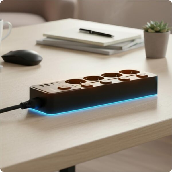 483109_oryg Huslog Power strip with 5 switches