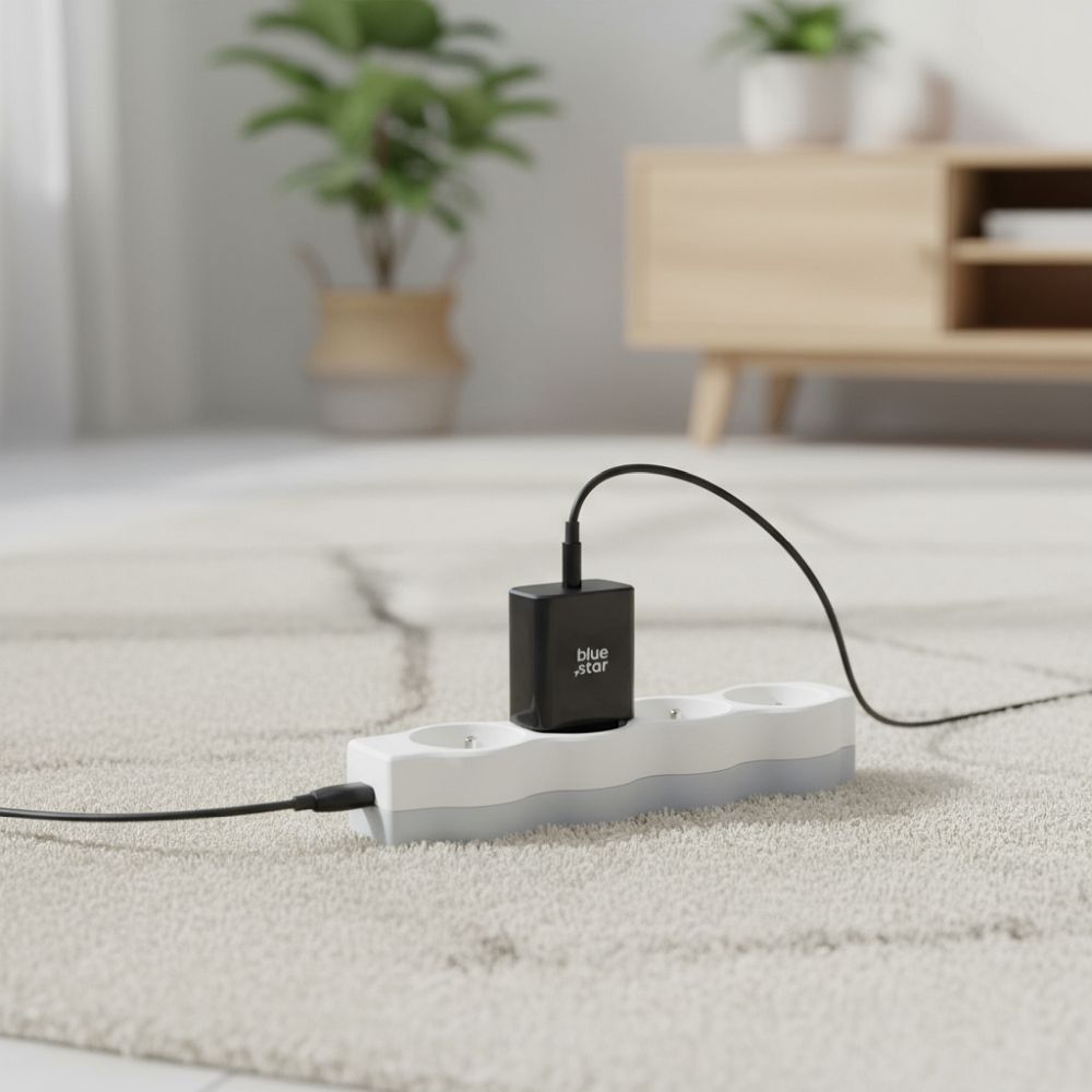 4c7a54bdf5e9135cee93c59987581fb6 BLUE STAR travel charger Type C PD QC4.0 3A 35W TFB-TC-35WPD black