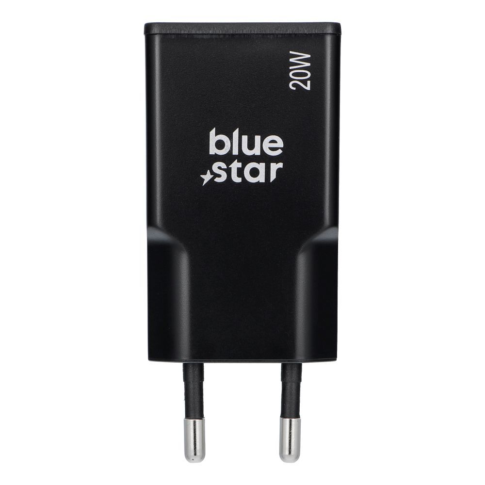 7acca710e2b9102bce7ef28537257864 Travel charger Blue Star Slim GaN 1x Type C PD QC4.0 3A 20W black