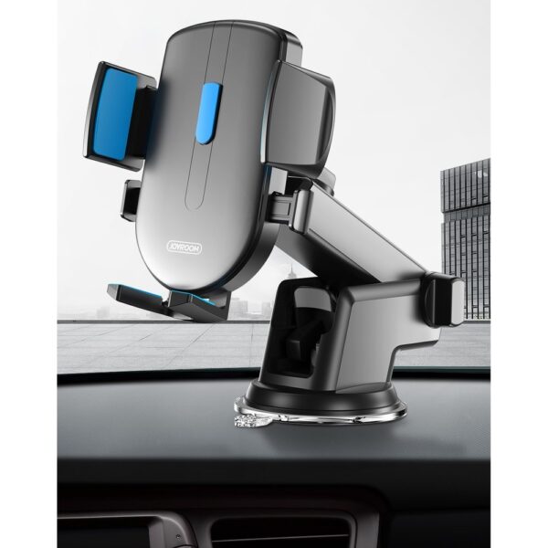 Joyroom car phone holder with telescopic extendable arm for dashboard and window black (JR-OK3)eng