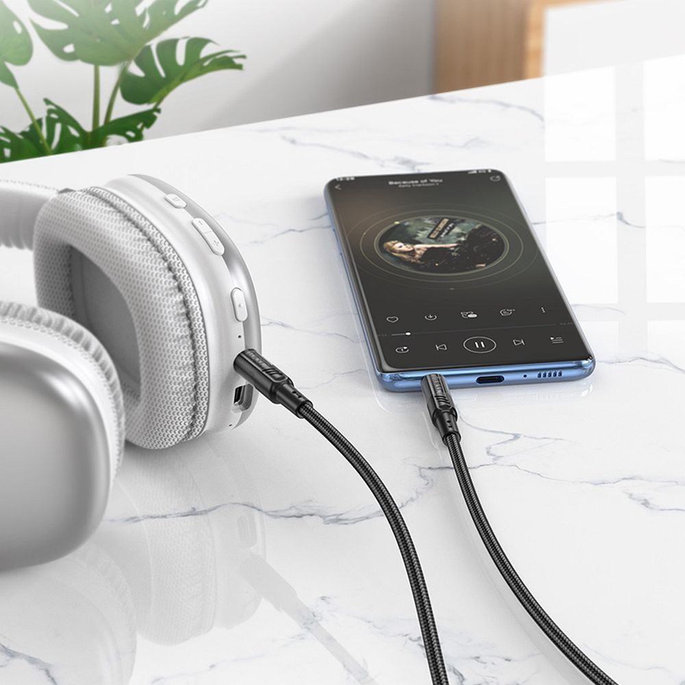 Cable AUX Jack 3,5 mm to Jack 3,5 mm Hoco 1,2 m UPA27 black