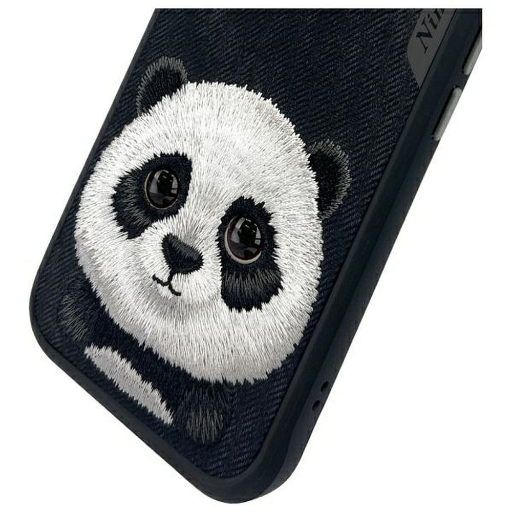 NIMMY case BIG EYED PET 2.0 Panda for IPHONE 15 black