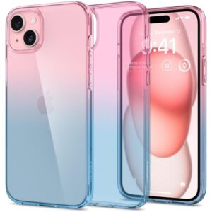 Spigen Liquid Crystal iPhone 15 Case - Pink/Blueeng
